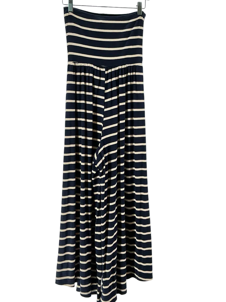 by together Size S Navy & Cream Jumpsuit
