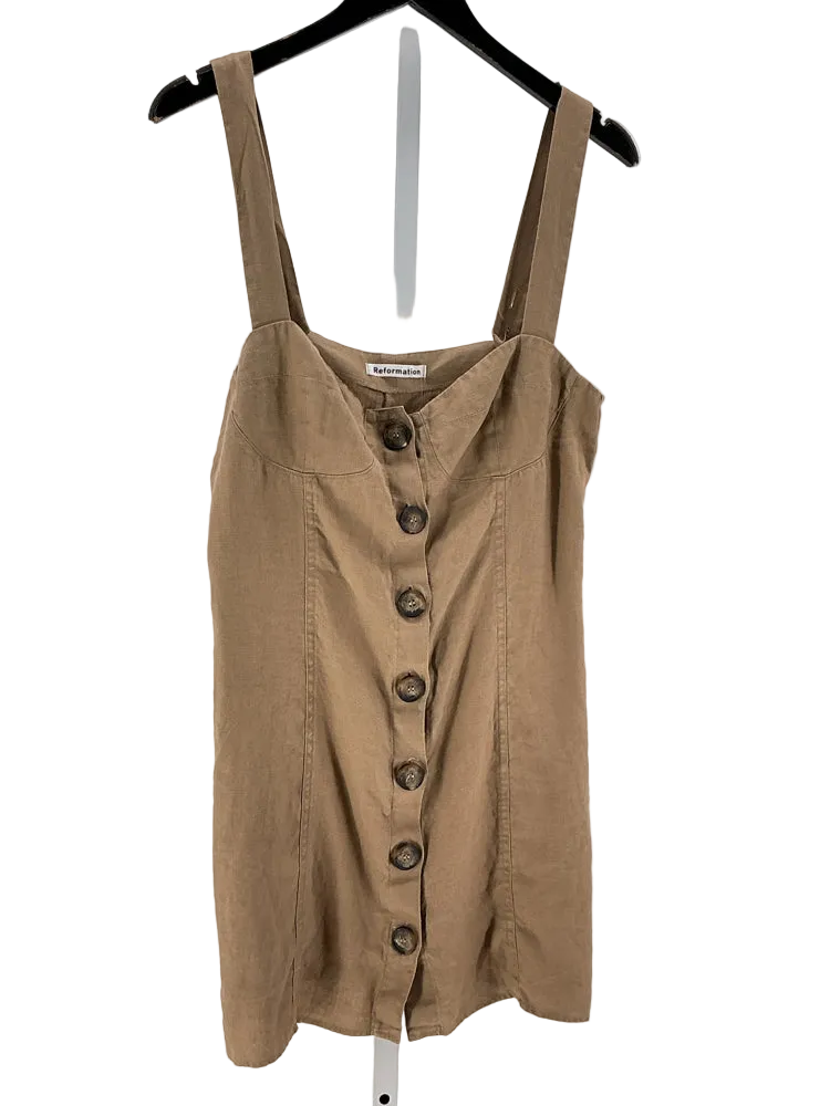 Reformation Size 10 Brown Dress
