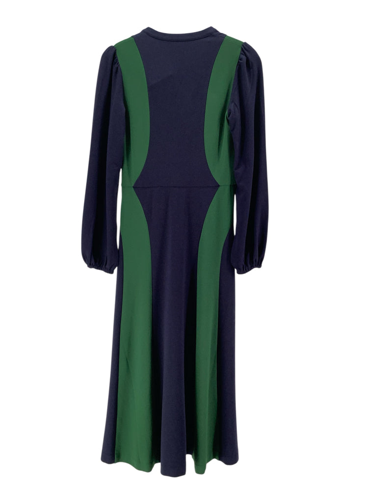 Boden Size 4 Navy & Green Dress