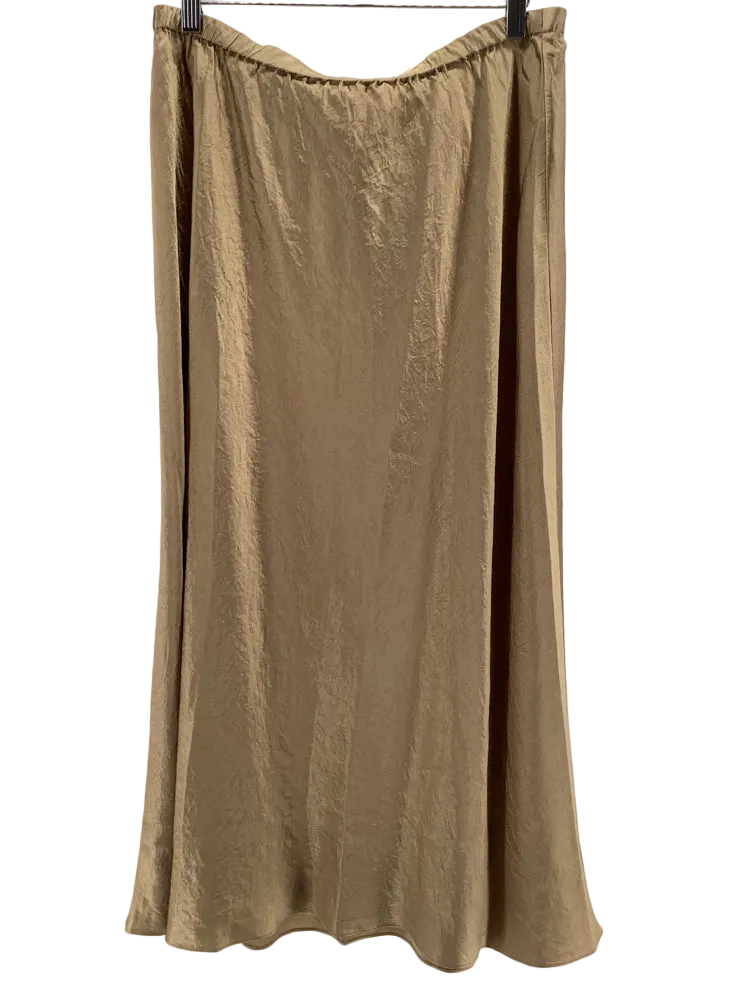 Eileen Fisher Size L Tan Bias Skirt