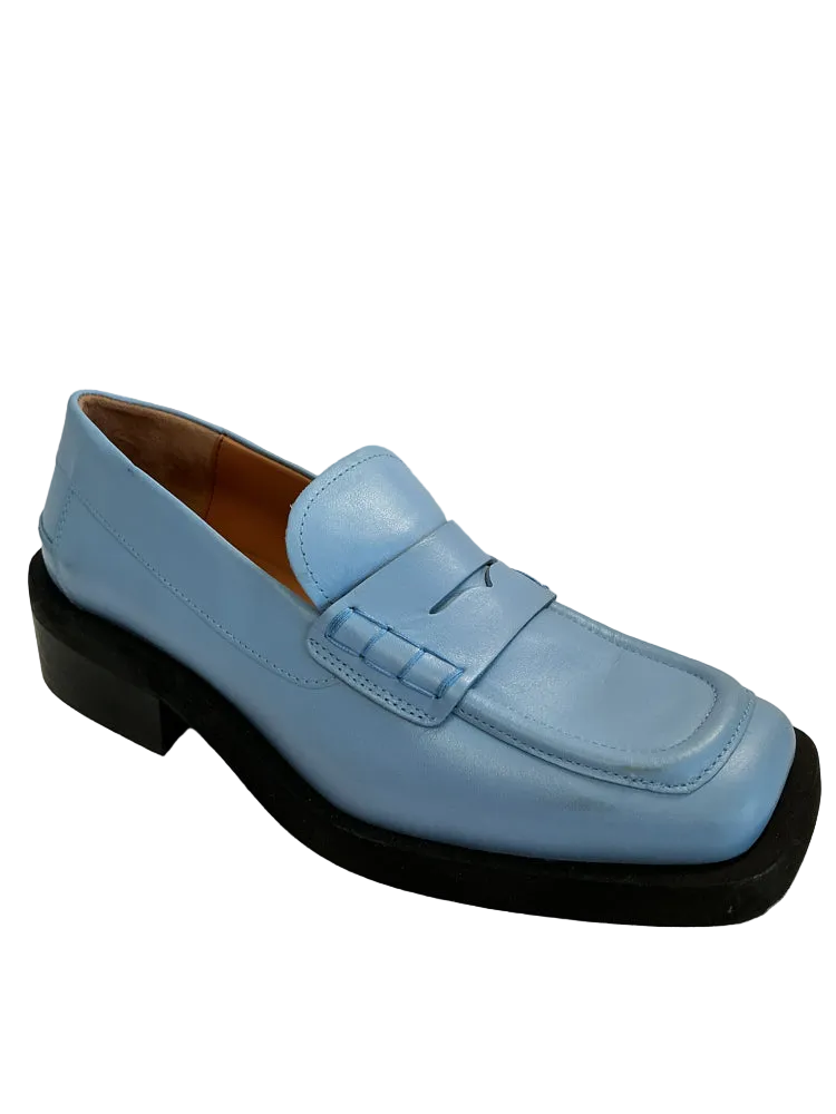 Ganni Shoe Size 8 Blue Loafers