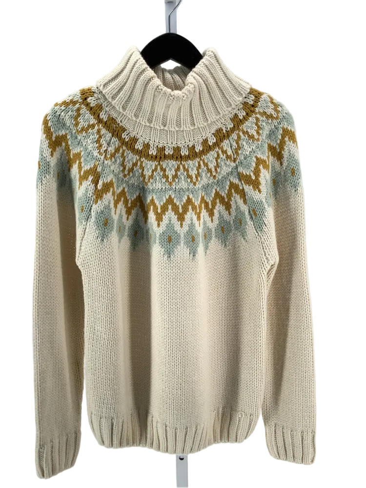 cocobleu Size M Cream multi Sweater