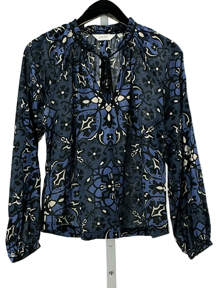 Joie Size S Navy multi Shirt