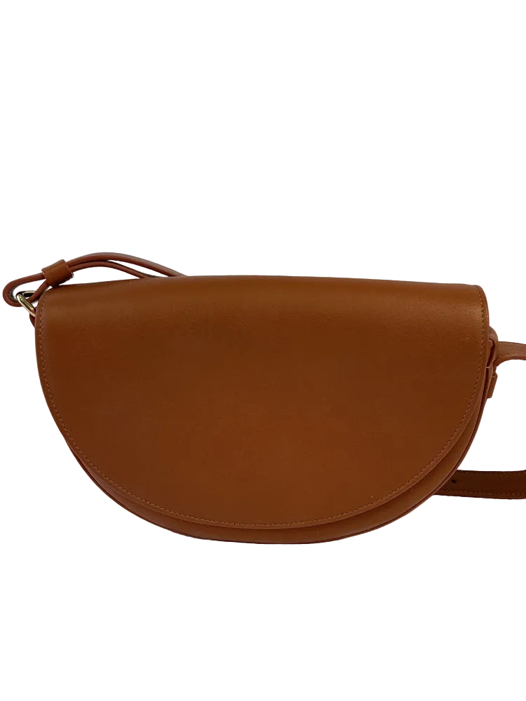 Cuyana Brown Half Moon Handbags