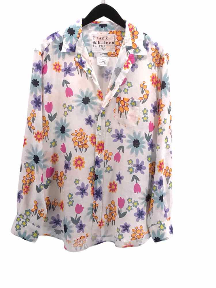 Frank & Eileen Size XL White multi Eileen Shirt