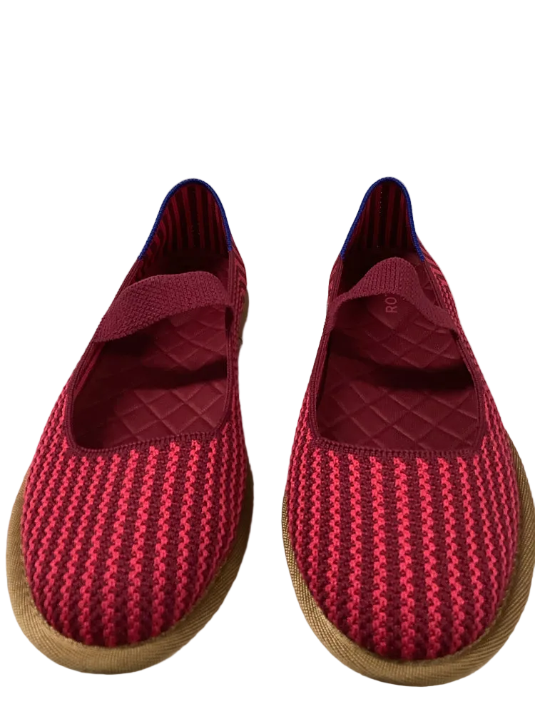 Rothy's Shoe Size 8 Burgundy & Pink Cruiser Mary Jane