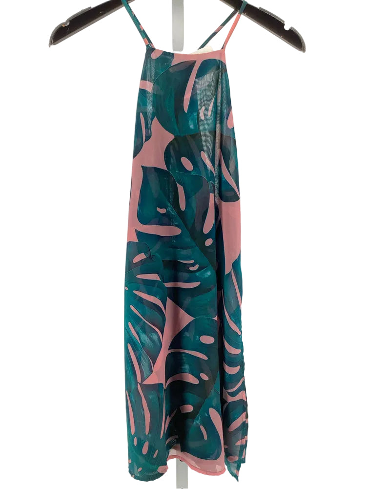 mumu Size S Green & Pink Byron Dress