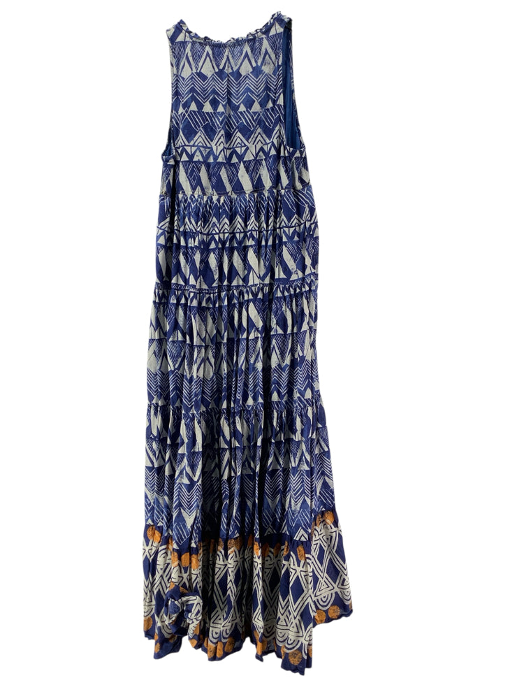 B and K Size S Blue Multi Diaz Dress