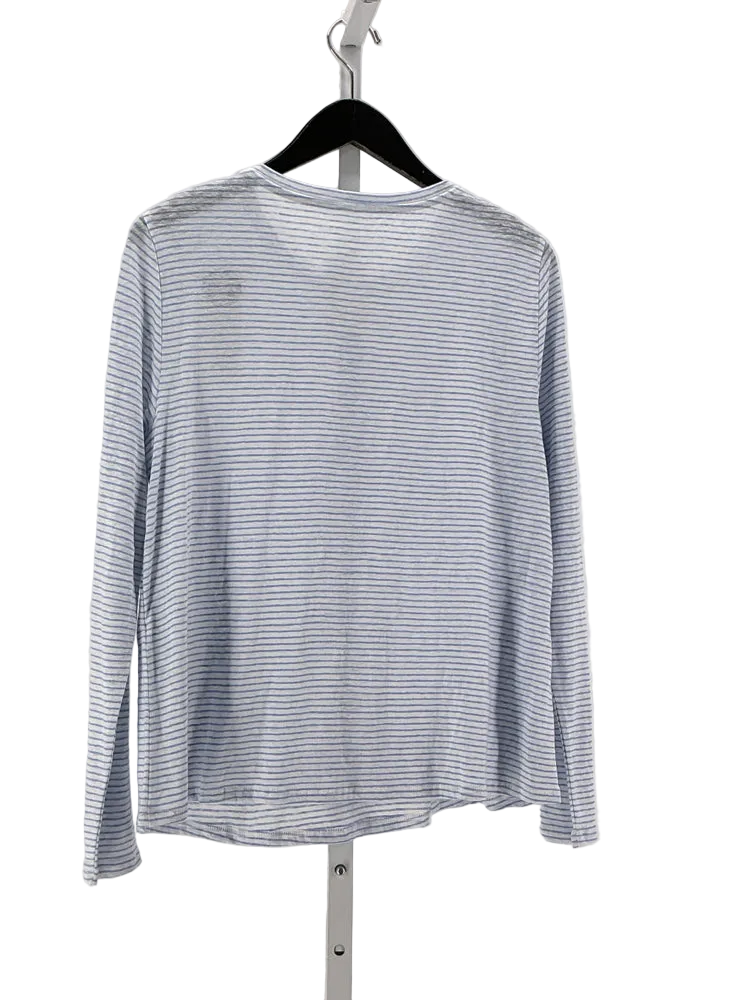 Eileen Fisher Size S Blue & White Shirt