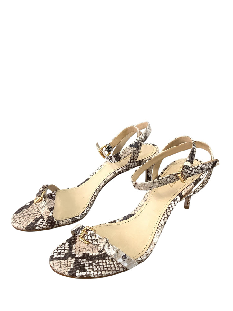 Schutz Shoe Size 8 Tan & Brown Aurora Heels