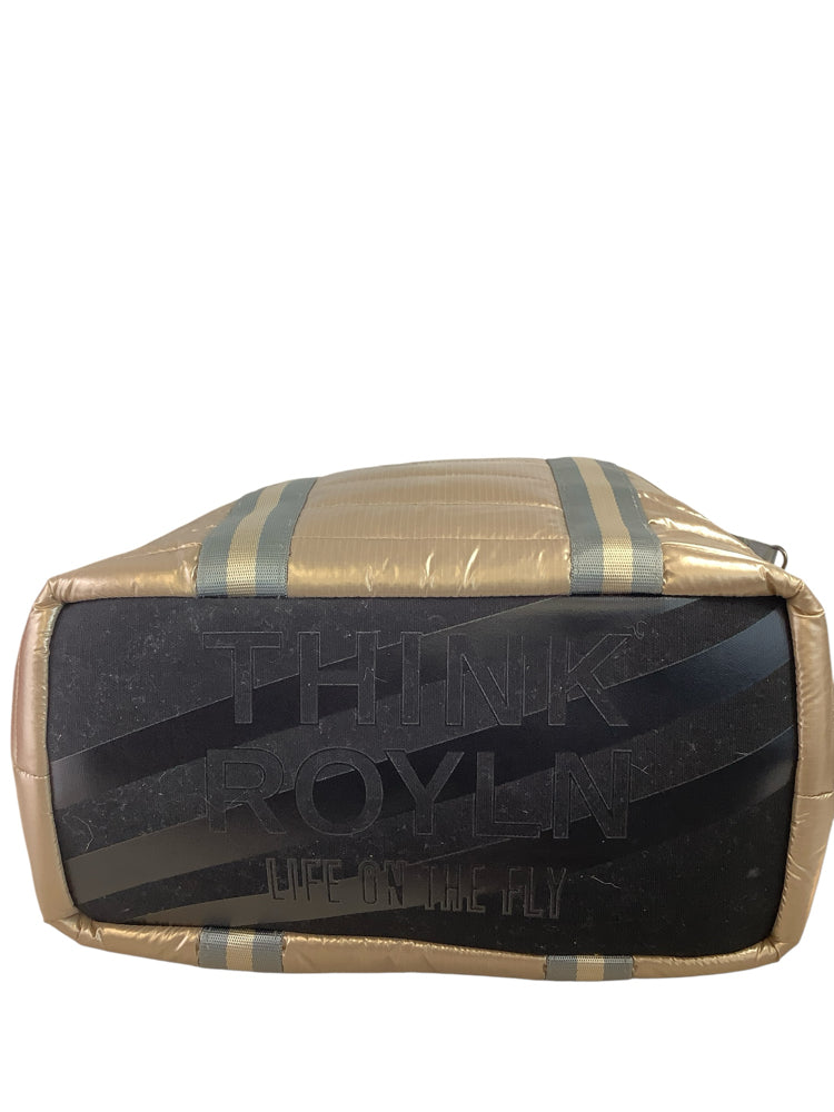 Think Royln Gold & Gray Handbags