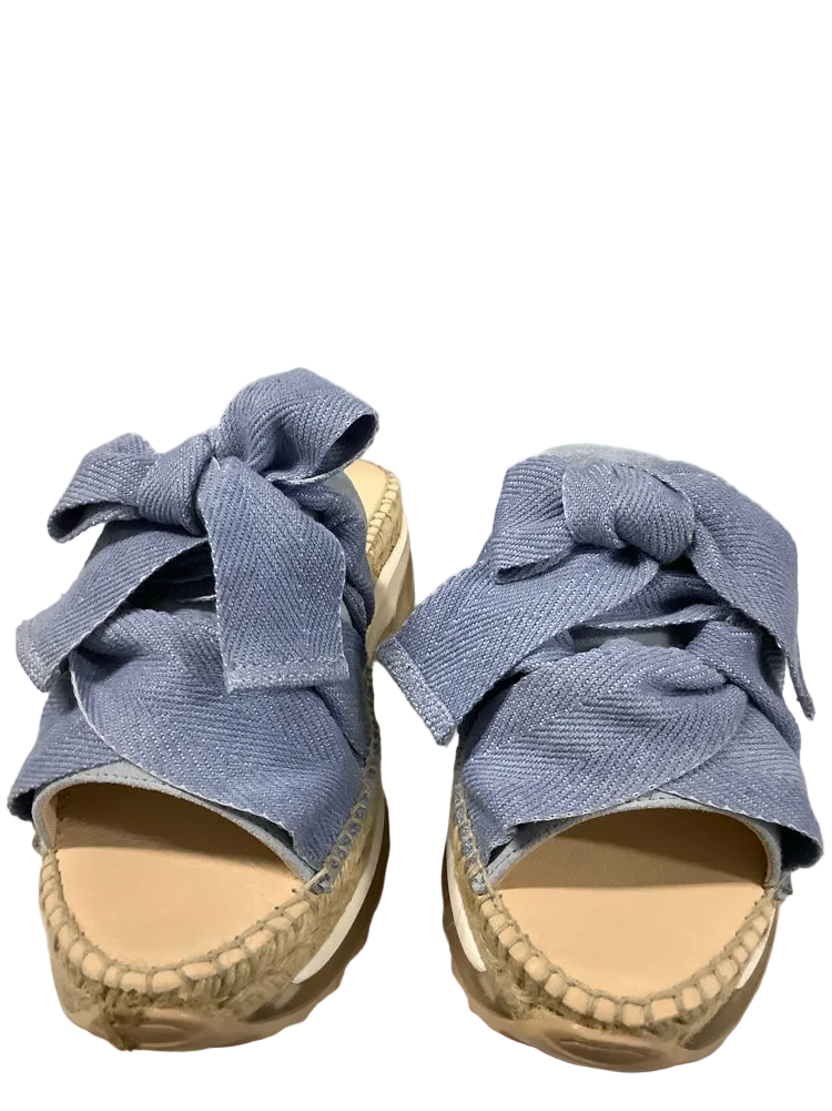 Free People Shoe Size 8 Denim Chapmin Sandals