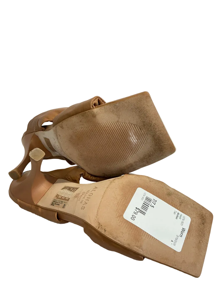 Alohas Shoe Size 7/7.5 Tan Heels