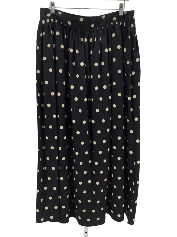 kowtow Size XL Black & Tan Luna Skirt