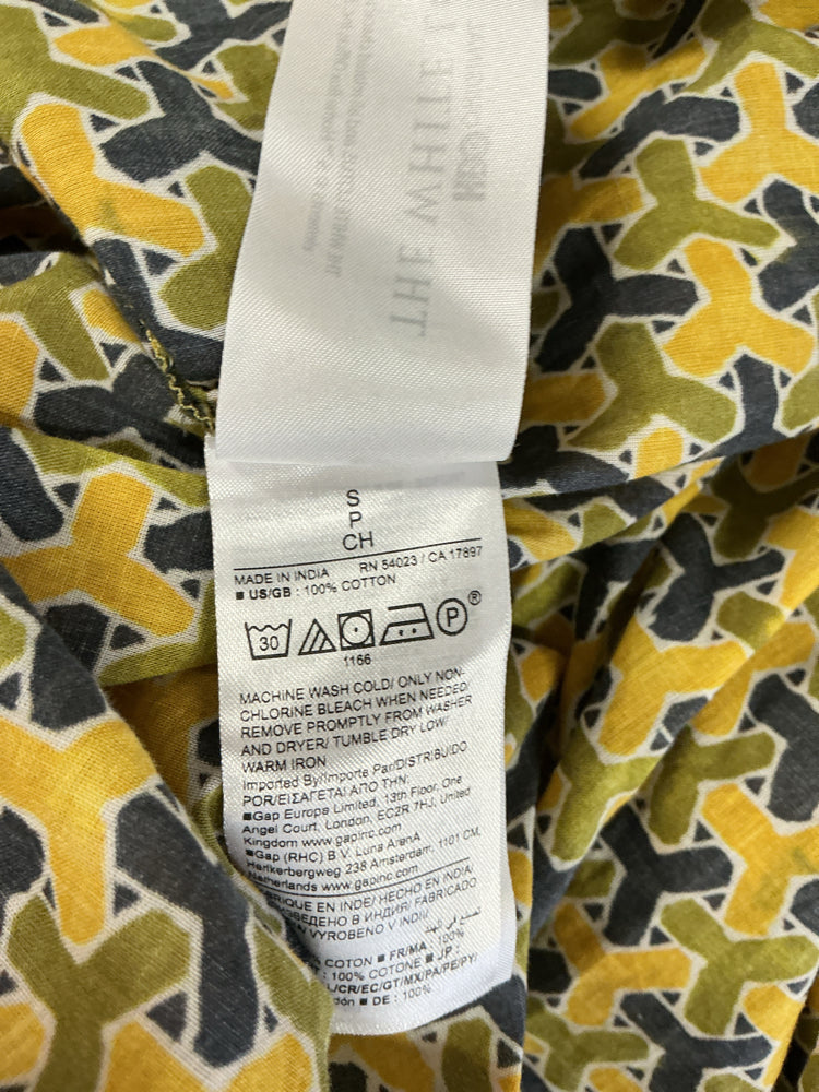 Banana Republic Size S Yellow Multi Dress