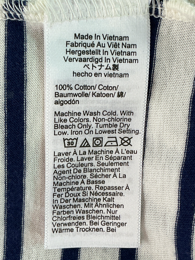 Jcrew Size L Navy & white Shirt