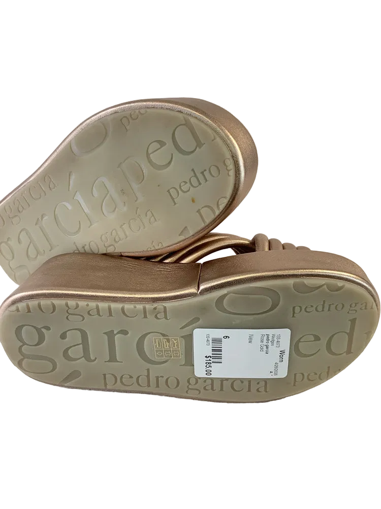 pedro garcia Shoe Size 6 Rose Gold Wedges