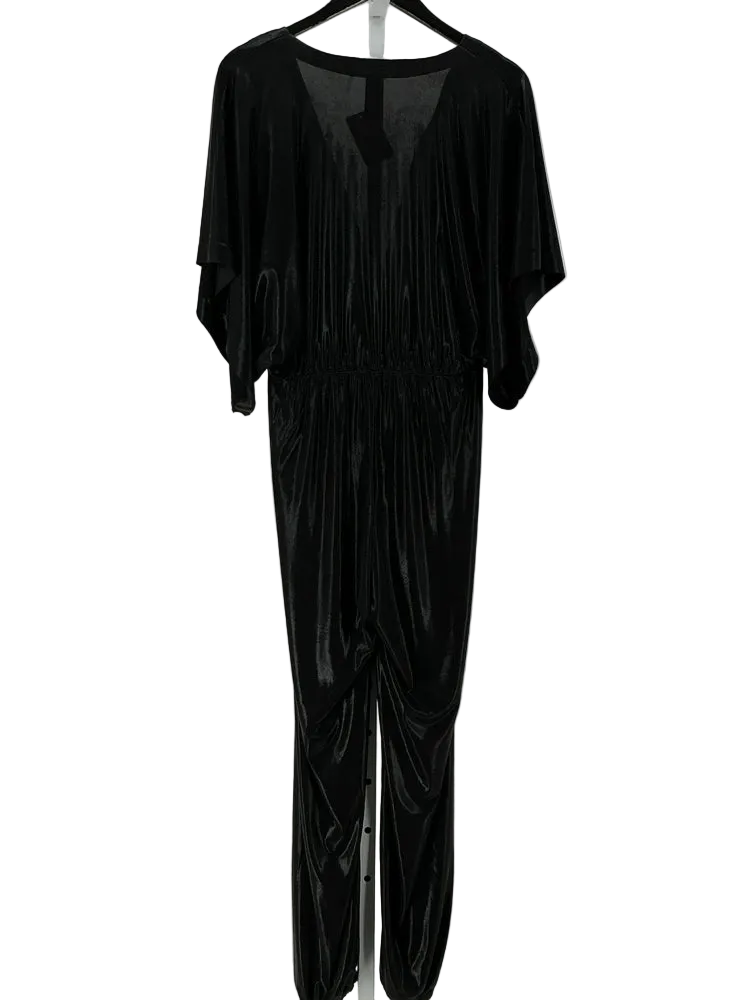 Norma Kamali Size M Black Rectangle Jog Jumpsuit