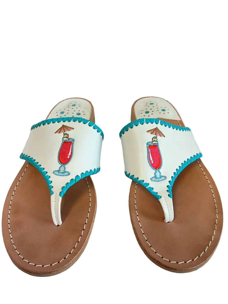 Jack Rogers Shoe Size 9.5 White multi Sandals