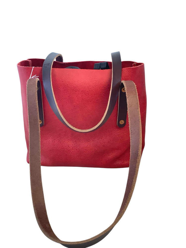 Go Forth Goods Red & Brown Handbags