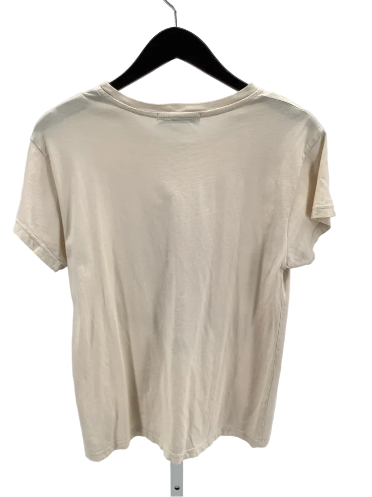 LETLUV Size S Tan Multi Shirt