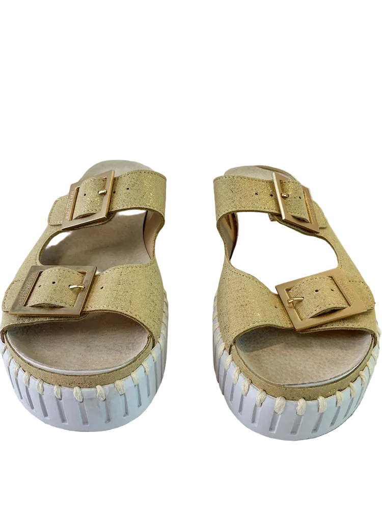 Ilse Jacobsen Shoe Size 6.5 Gold Sandals