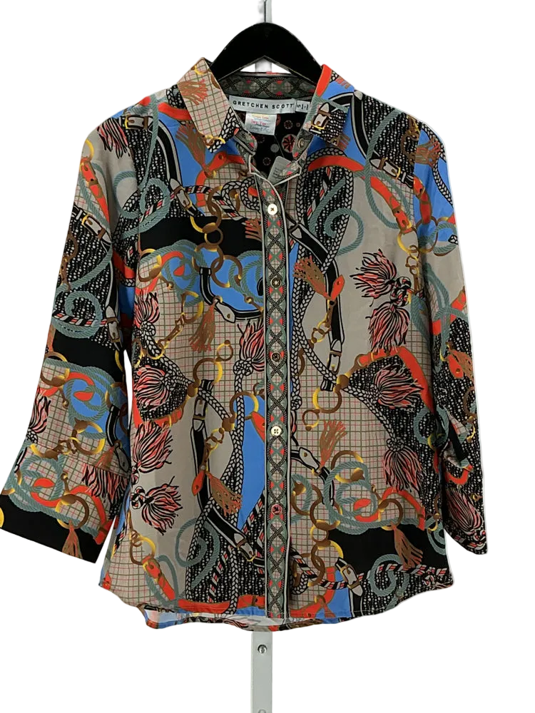 Gretchen Scott Size S Gray multi Shirt
