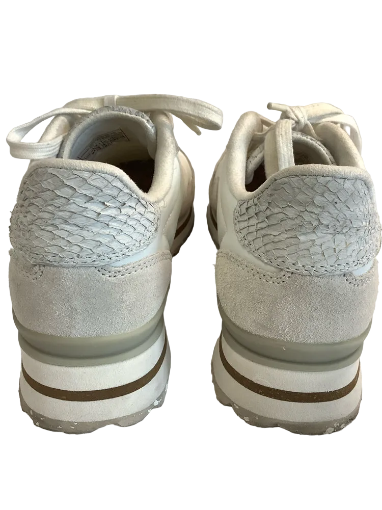 Woden Shoe Size 6.5 White & Gray Sneakers