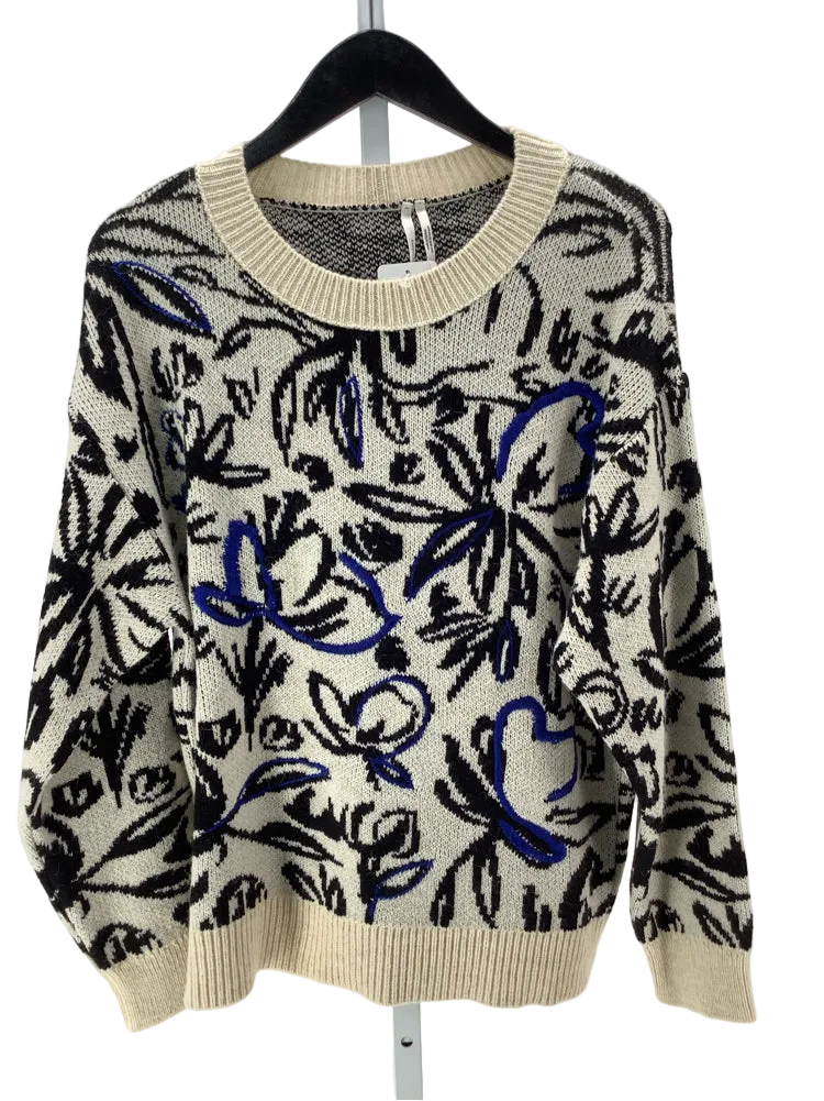 by anthropologie Size M Cream multi Sweater