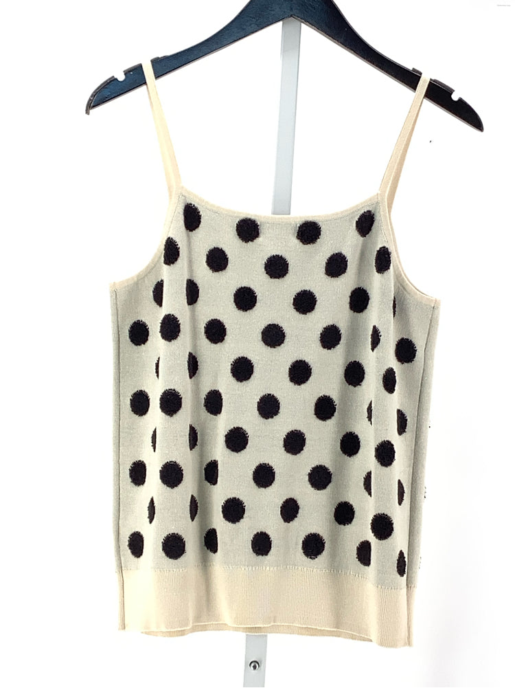 Maeve Size M Cream & Black Tank Top