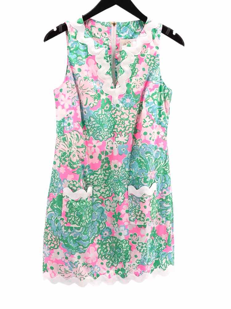 Lilly Pulitzer Size 2 Green multi Romey Dress