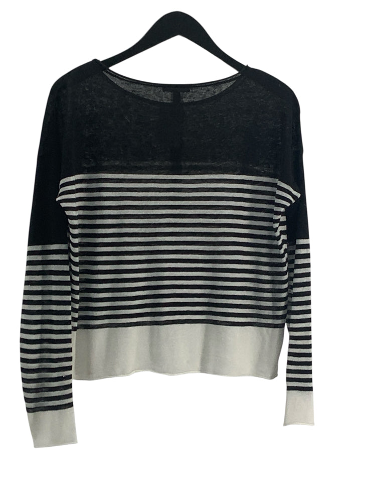 Eileen Fisher Size XS Black & White Shirt