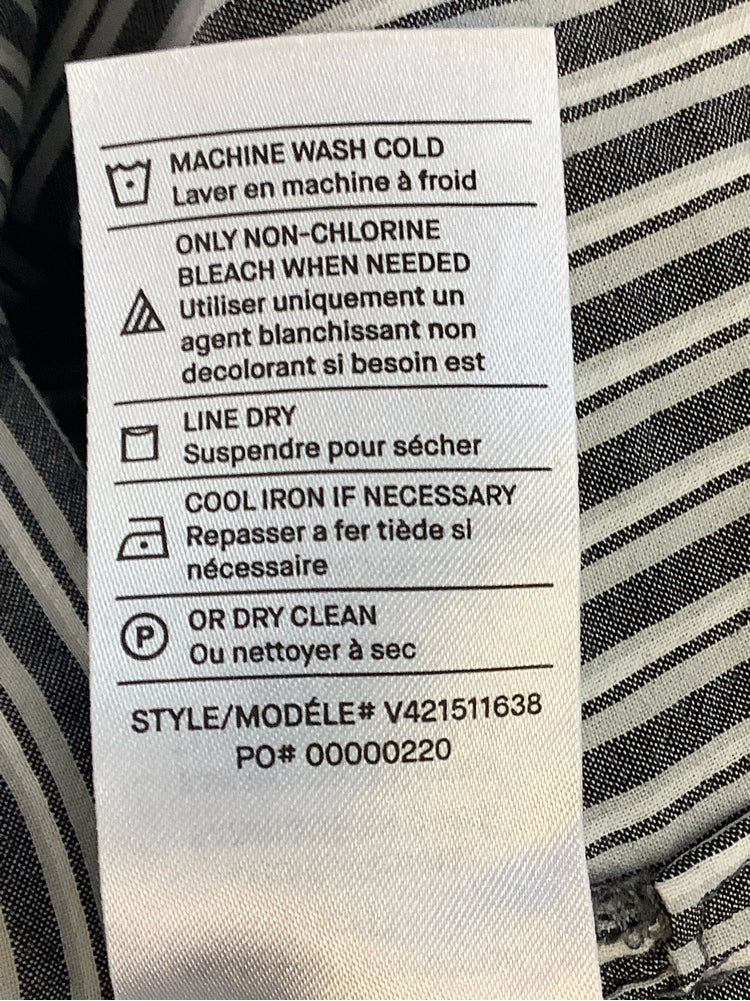 Vince Size S Gray & White Shirt