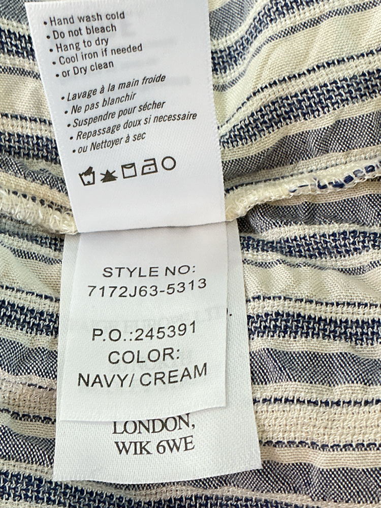 Paige Size S Blue & White Shirt