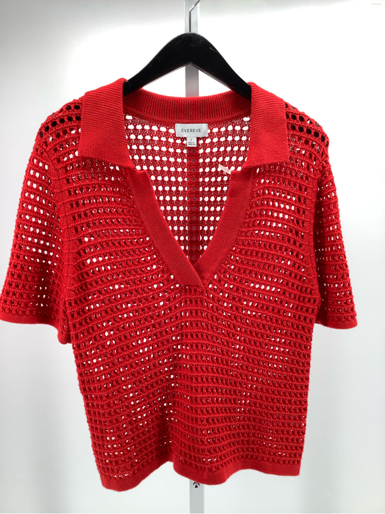 Evereve Size S Red Teagan Shirt