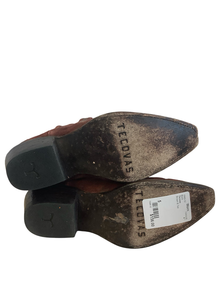 Tecovas Shoe Size 5 Brown & Tan Boots