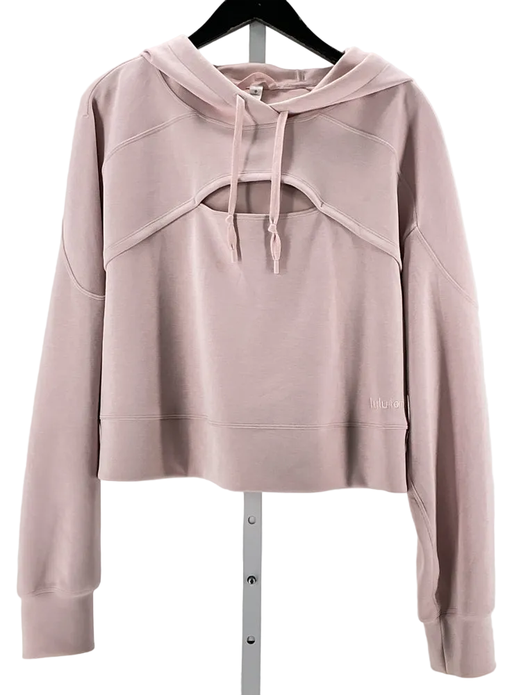 lululemon Size 14 Pink Get Centered Crop Sweatshirt