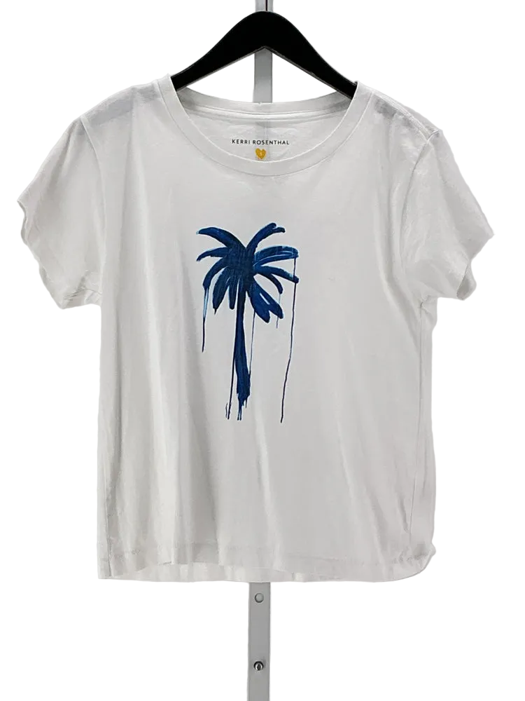 Kerri Rosenthal Size S White & blue Shirt