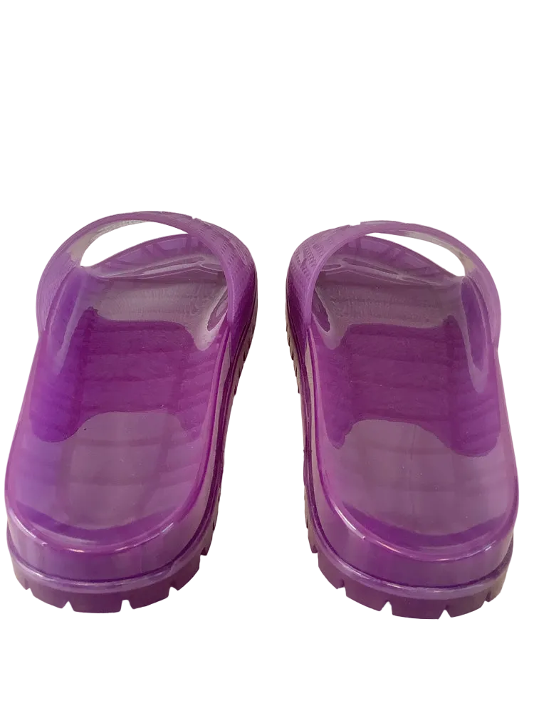 Gucci x Adidas Shoe Size 7 Purple Adilette Slides