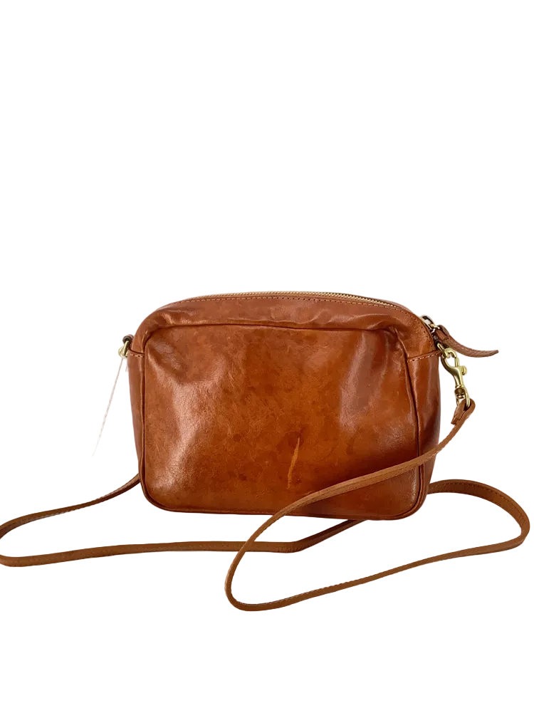 Clare V. Brown & Yellow Midi Sac Handbags