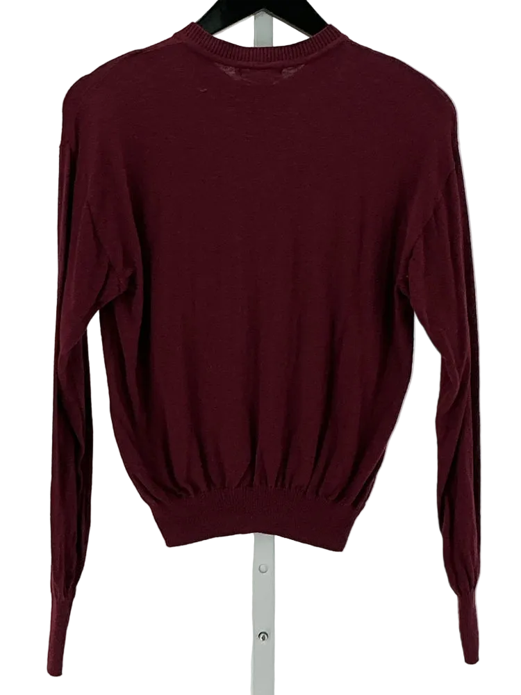 Good American Size XS Burgundy Sweater