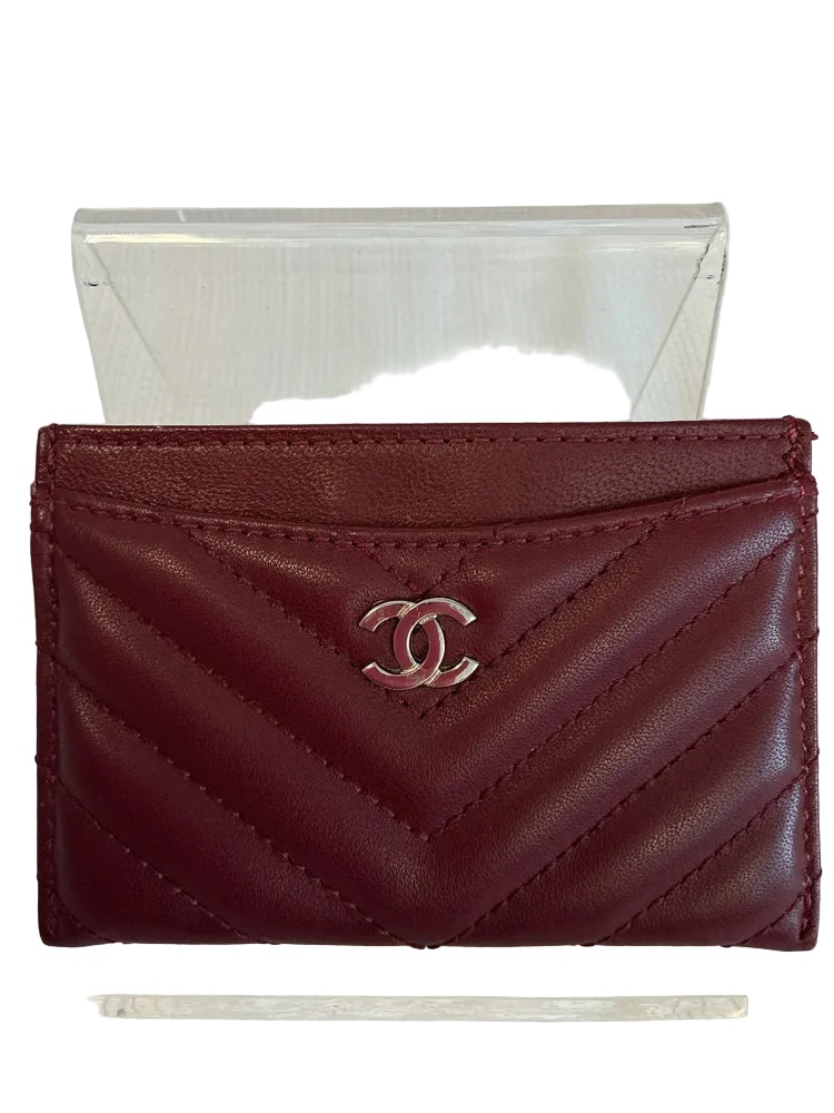 Chanel Burgundy Caviar Wallet