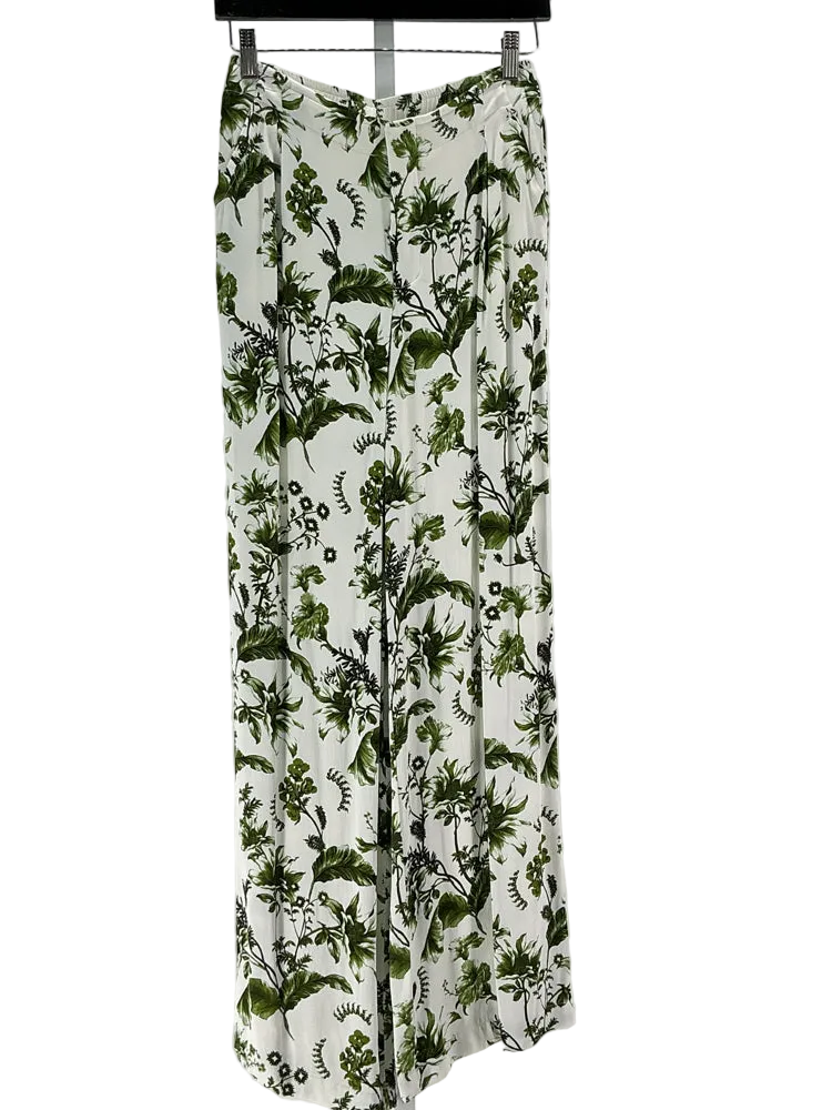 Anthropologie Size 4 Green & White Pants