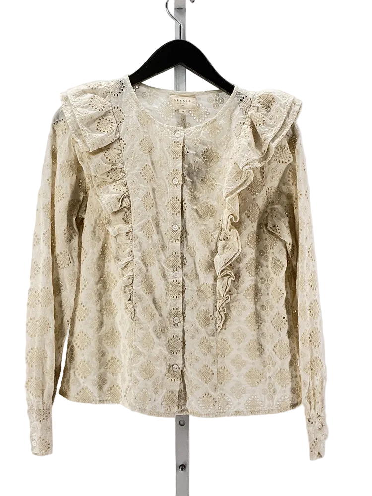Sezane Size S Cream Shirt
