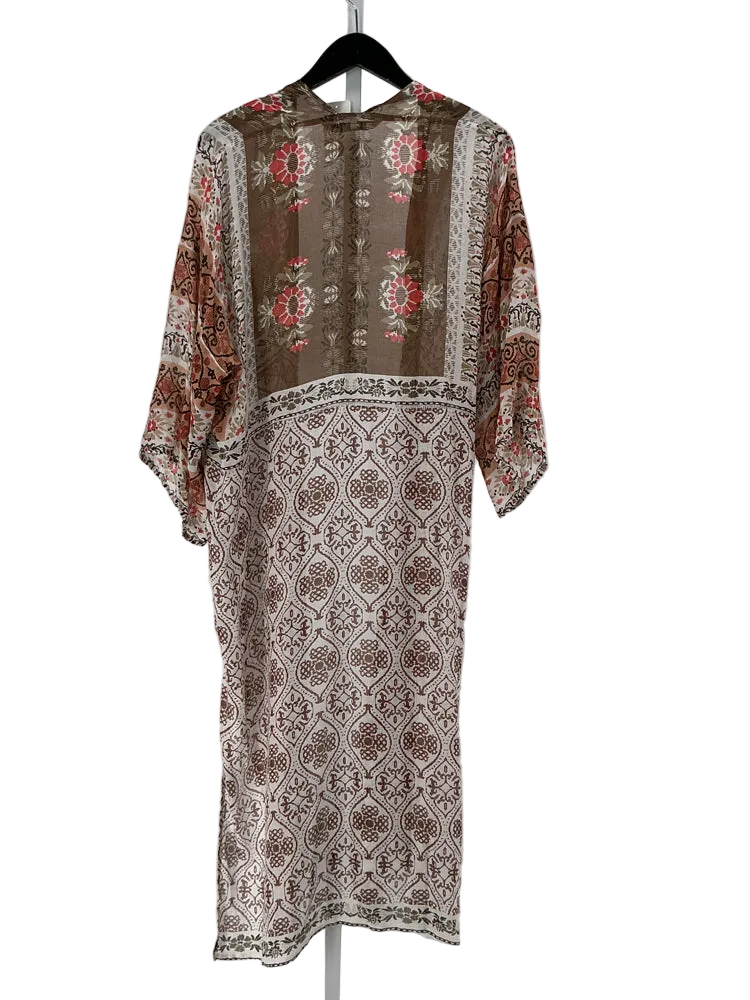 Michael Stars Size OS Brown Multi Kimono