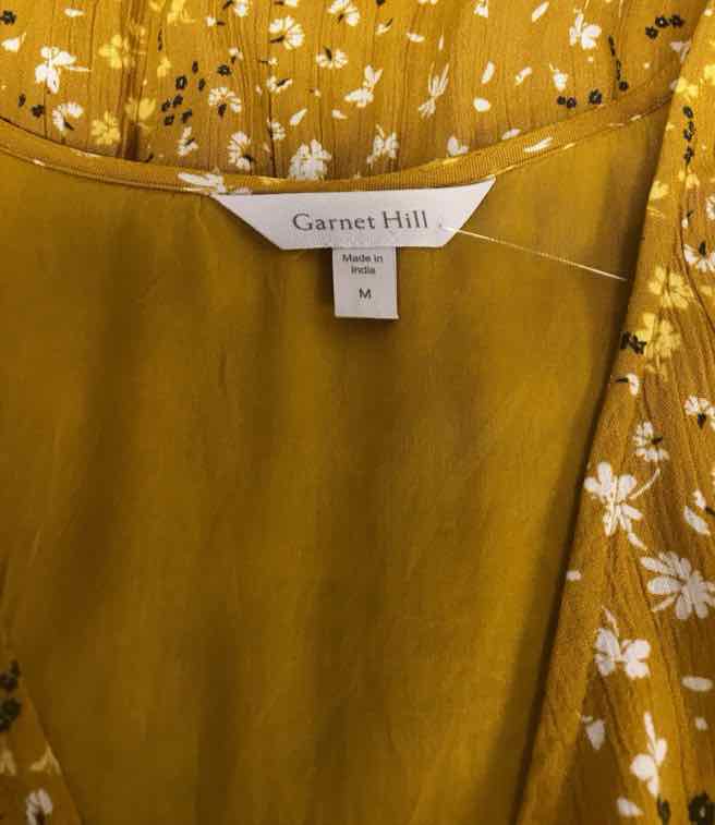 Garnet Hill Size M Yellow Multi Dress