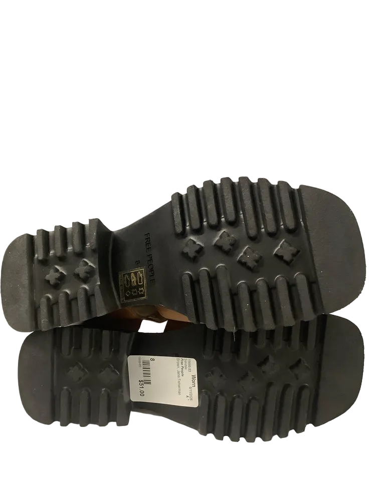 Free People Shoe Size 8 Brown Janis Fisherman Sandals