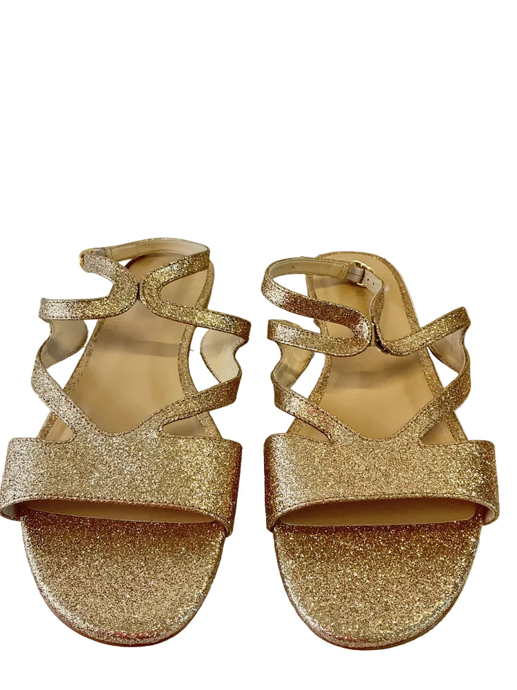 Stuart Weitzman Shoe Size 9 Gold Sandals