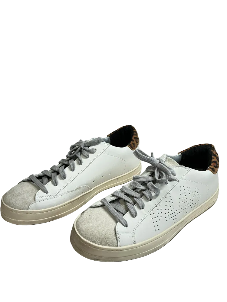 P448 Shoe Size 9.5 White multi John low top Sneakers