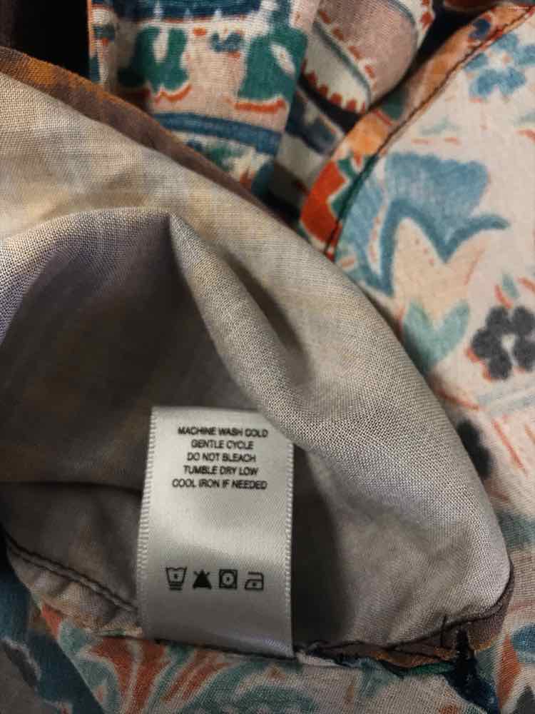 John Mark Size XL Black multi Tunic